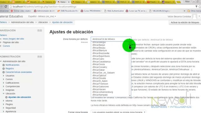 3 Configuración de plataforma LMS Moodle para ajustar automáticamente al horario de verano смотреть онлайн
