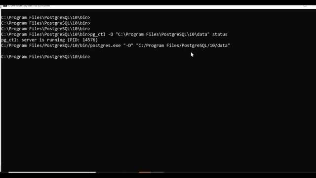 PostgreSQL database services start and stop on Windows смотреть онлайн