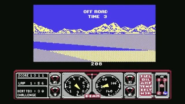 Hard Drivin' Review for the Commodore 64 by John Gage смотреть онлайн