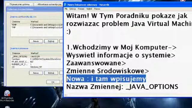 Poradnik #1 Problem Minecraft Java Virtual Machine смотреть онлайн