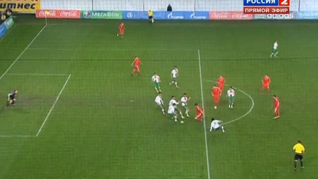 Гол Смолова в матче "Россия U21 - Португалия U21" 2:1 смотреть онлайн