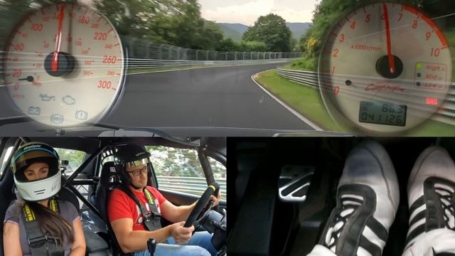 FAIL! I Almost MONEY SHIFTED Her EVO 9 into R! // Nürburgring смотреть онлайн