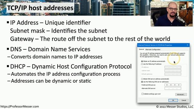 Windows IP Address Configuration - CompTIA A+ 220-1102 - 1.6 смотреть онлайн
