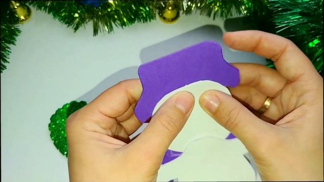 Новогодние украшения на ёлку с КОНФЕТАМИ из фоамирана .Прикраси на ялинку своїми руками з цукерками смотреть онлайн