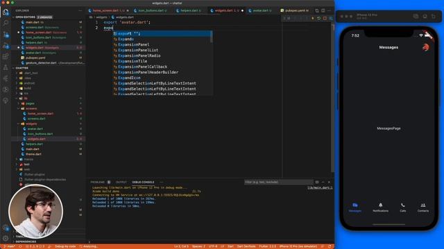 Build a Flutter Chat App: 01 - Design/UI смотреть онлайн