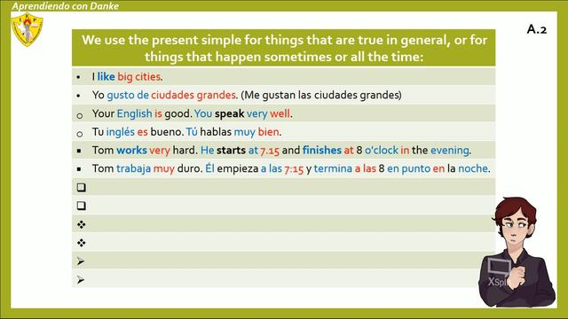 Present Simple Positive (3/4)