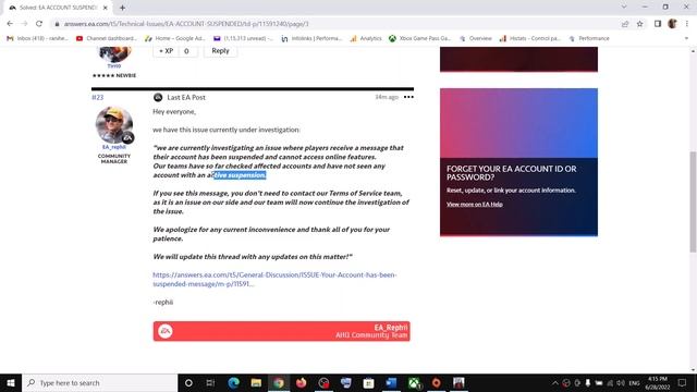 F1 22 Error Account Suspended Your Account Has Been Restricted From Accessing Any Online Features смотреть онлайн