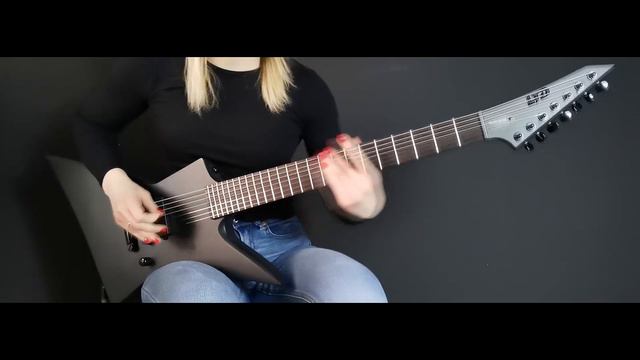 10 best 7 string guitar riffs | LTD EX-7 Baritone Black Metal смотреть онлайн