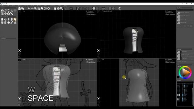 Easy 3D Cartoon Modelling Tutorial - Pirate - Curvy 3D смотреть онлайн