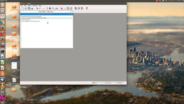 Using LINGO to solve a linear program смотреть онлайн