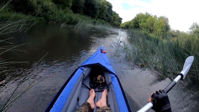 Сплав по реке Чернь на байдарке Шуя 1. Рухнувший мост. смотреть онлайн