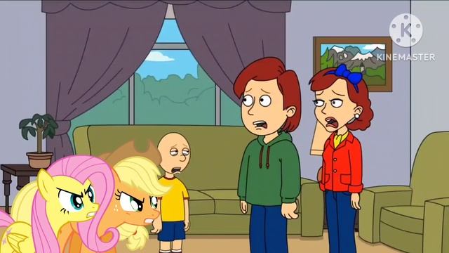 applejack and fluttershy react to caillou burps in class смотреть онлайн