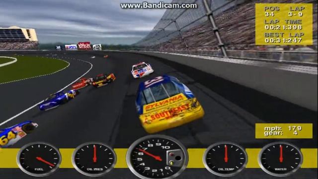 NASCAR Revolution PC Race #25 Gameplay (Mike Skinner) (Atlanta) (9 Laps) смотреть онлайн