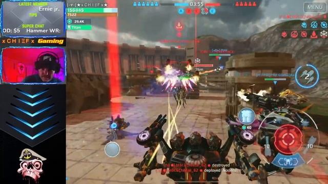 xCHIEFx Gaming Livestream - War Robots [WR] смотреть онлайн