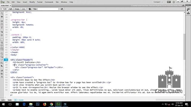 Animated Scroll Indicator, Jquery Scroll Indicator Example смотреть онлайн