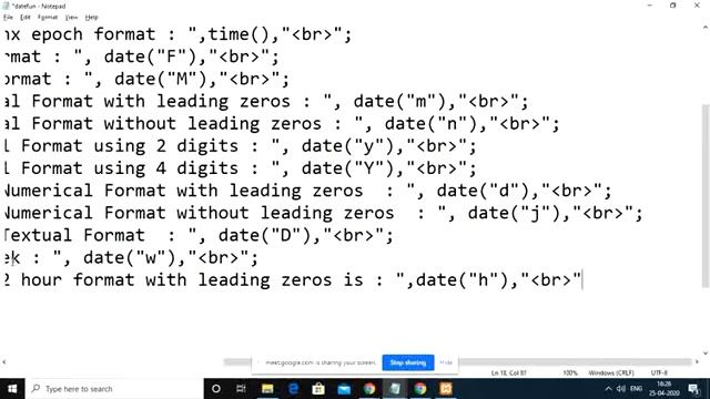 Web & Internet Technologies JNTUA UNIT III PHP Working With Date and Time functions Environment Var смотреть онлайн