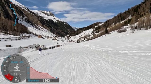 [4K] Skiing Ischgl, Epic 12km Piz Val Gronda Top to Bottom Back to Ischgl, Austria, GoPro HERO11 смотреть онлайн