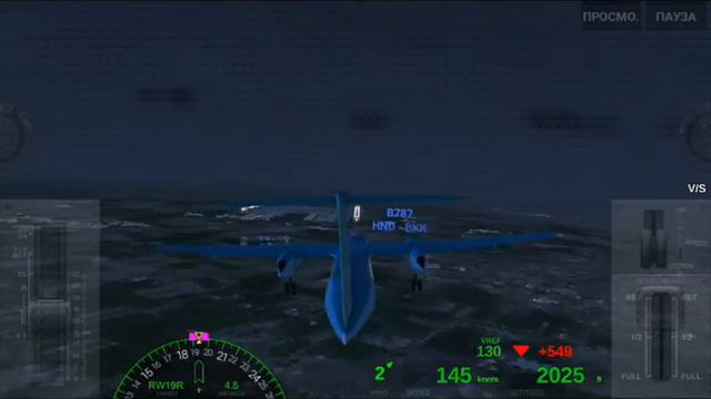 Полный полет из Guangzhou в Bangkok в симуляторе Airline Commanber смотреть онлайн