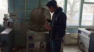 котел пищеварочный КПЭМ - 100 АБАТ, стационарный.