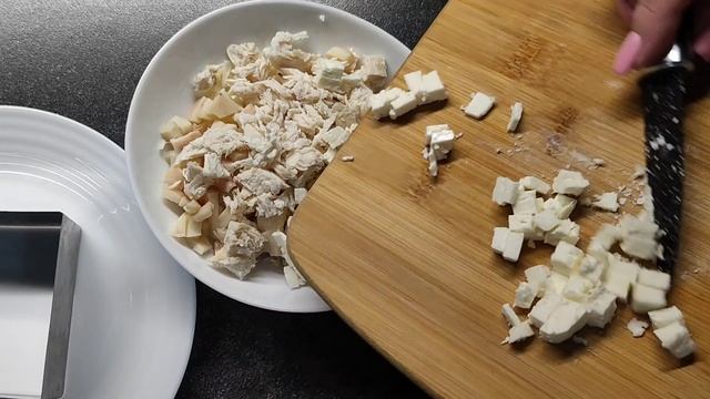 Белковый салат для похудения, можно есть на ужин и после тренировки смотреть онлайн