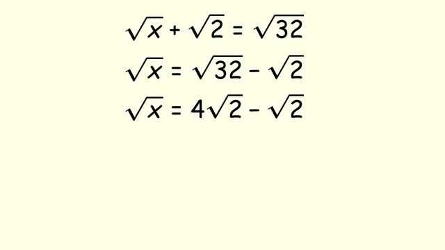 Как решить простое иррациональное уравнение. Арифметический квадратный корень. Алгебра 8 класс. смотреть онлайн
