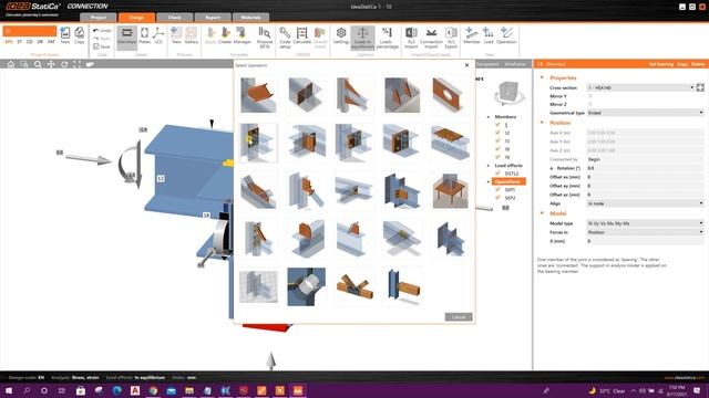 SAP2000 to Idea Statica Steel Connection Design with Plugin Installation смотреть онлайн