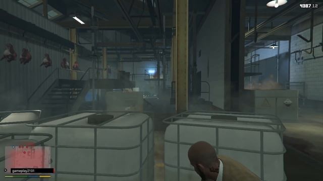 GTA 5 Что будет если Франклин прыгнет в мясорубку в миссии Свежее мясо смотреть онлайн
