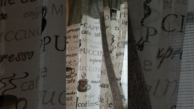 Тюль на кухню лен. Тюль кофе. Гардины до подоконника в сером цвете. смотреть онлайн