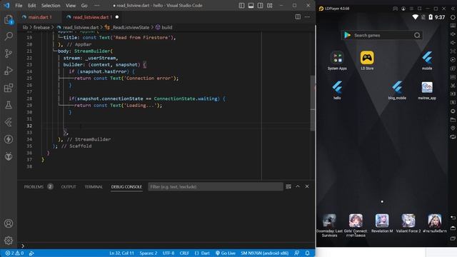 Flutter: Read Firebase Cloud Firestore to ListView смотреть онлайн