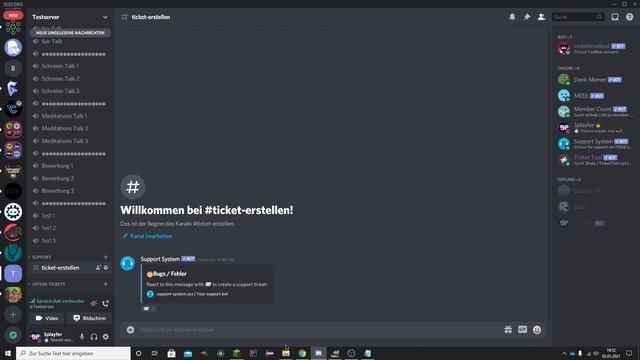 Discord Support Bot (Support Ticket Bot / Autosupport)| Discord Tutorials [Deutsch/HD] смотреть онлайн