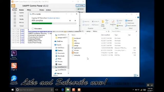 Install Xampp and WordPress in Windows (2017) смотреть онлайн