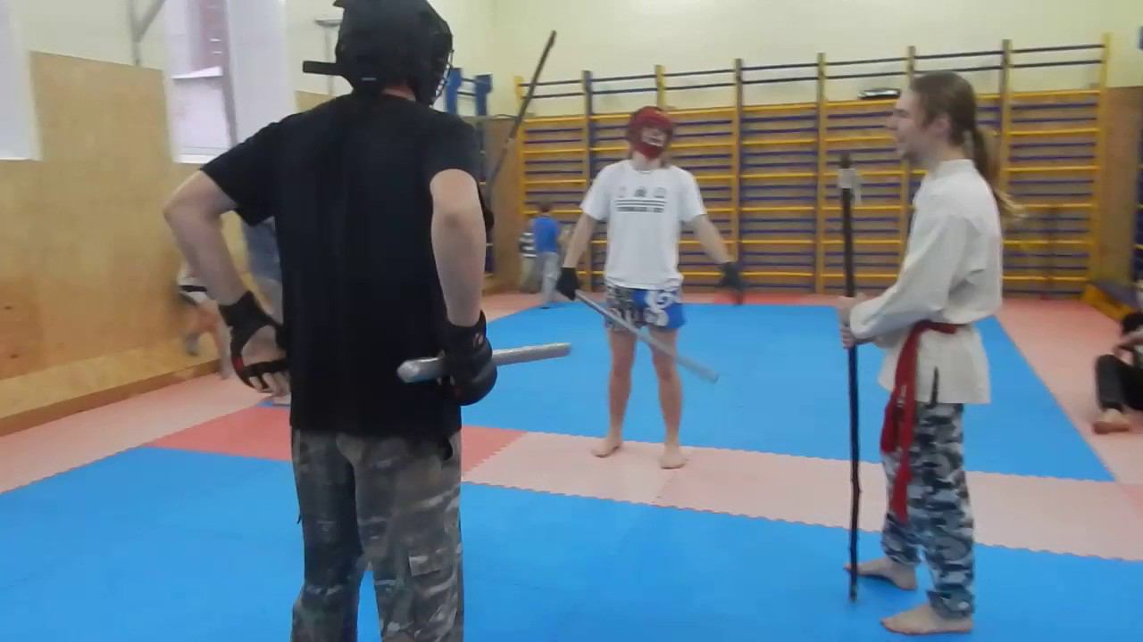 Бой на тростках. Тоха - Кудрявый. смотреть онлайн