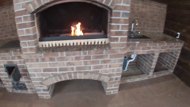 Барбекю . Барбекю из кирпича. смотреть онлайн