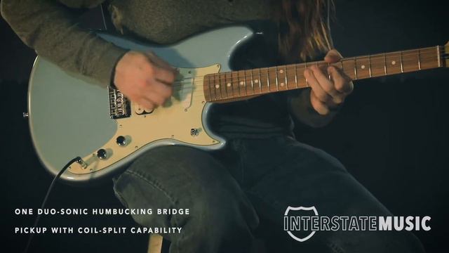 Fender Player Duo-Sonic HS Electric Guitar, Ice Blue Metallic | Interstate Music смотреть онлайн
