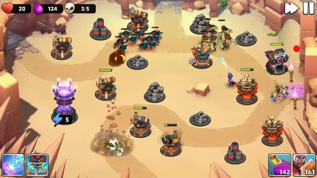 Castle Creeps TD - Chapter 36 Level 143-Desert Rats 3 Stars смотреть онлайн