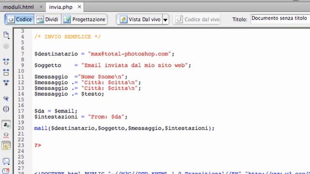 Dreamweaver e PHP: inviare i dati di un form via mail смотреть онлайн