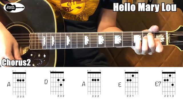 Hello Mary Lou Guitar Chords Ricky Nelson Creedence Clearwater Revival смотреть онлайн