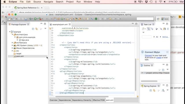 Quick Start Spring. Eclipse + Java смотреть онлайн