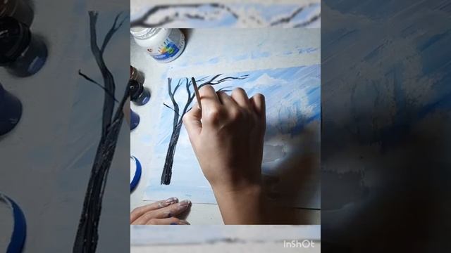 КГБУ СО "КЦСОН "Октябрьский". Мастер - класс по интуитивному рисованию "Зимний лес". смотреть онлайн