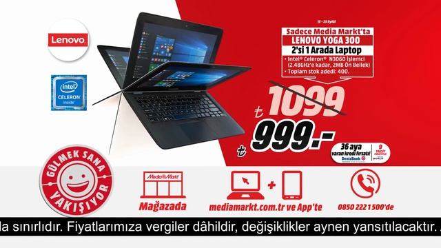 Lenovo Yoga 300 Kaçırılmaz Fırsatla Media Markt'ta! смотреть онлайн