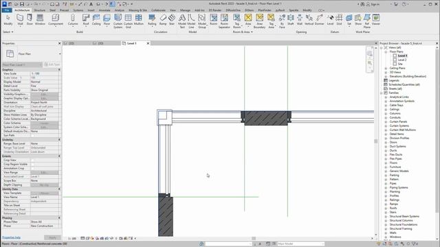 Facade in Revit | Full tutorial | 005 смотреть онлайн