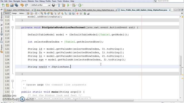 JAVA Tutorial - How To Add And Update A JTable Row Using JOptionPane In Java [With Source Code] смотреть онлайн
