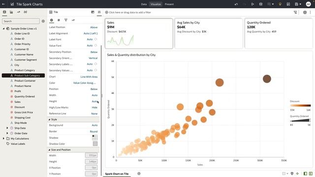 Spark-charts Visualizations and Tiles with Oracle Analytics смотреть онлайн