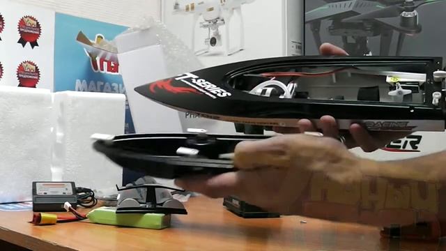 Fei Lun FT012 распаковка и обзор бесколлекторного катера смотреть онлайн