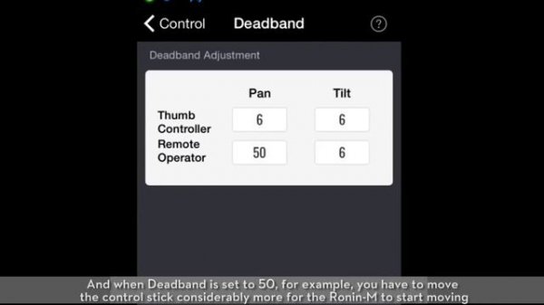 DJI - Tuning your Ronin-M Assistant App