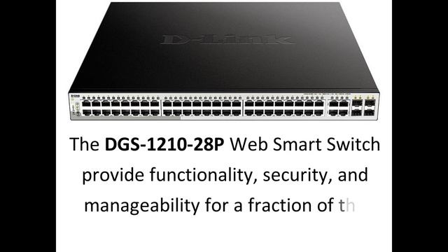 DGS-1210-28P D-Link 24-Ports 10/100/1000 Web Smart Gigabit Ethernet PoE Switch