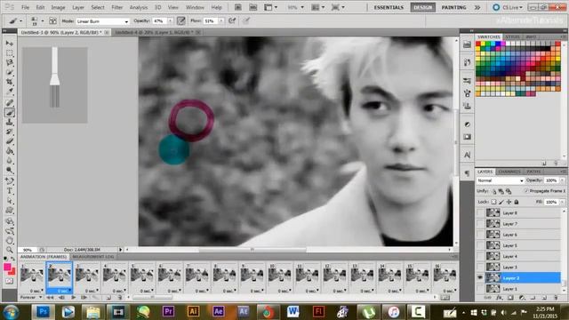 Write On/Coloured In Effect | Photoshop (+Sony Vegas) смотреть онлайн