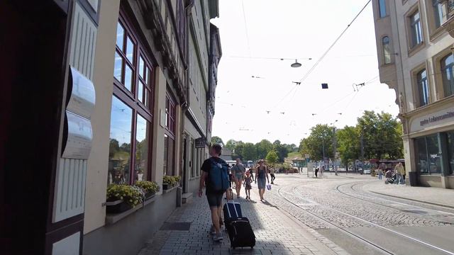 Erfurt - One of the Most Beautiful Cities in Germany - City Tour 4K смотреть онлайн