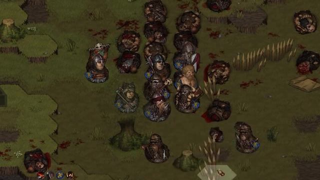 Когда ты играешь в шашки, а противник в шахматы. Battle Brothers смотреть онлайн