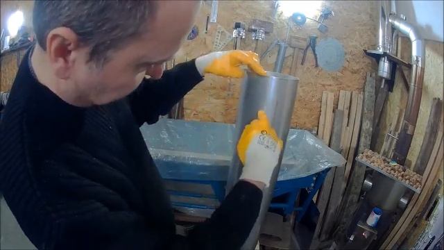 Очень крутой дымоход для камина. AISI 321 и керамическое одеяло. смотреть онлайн